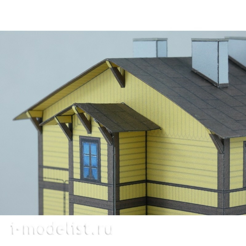 EM033 EXTRA MODEL 1/120 Paper model Dworzec Kolejowy Gołąb