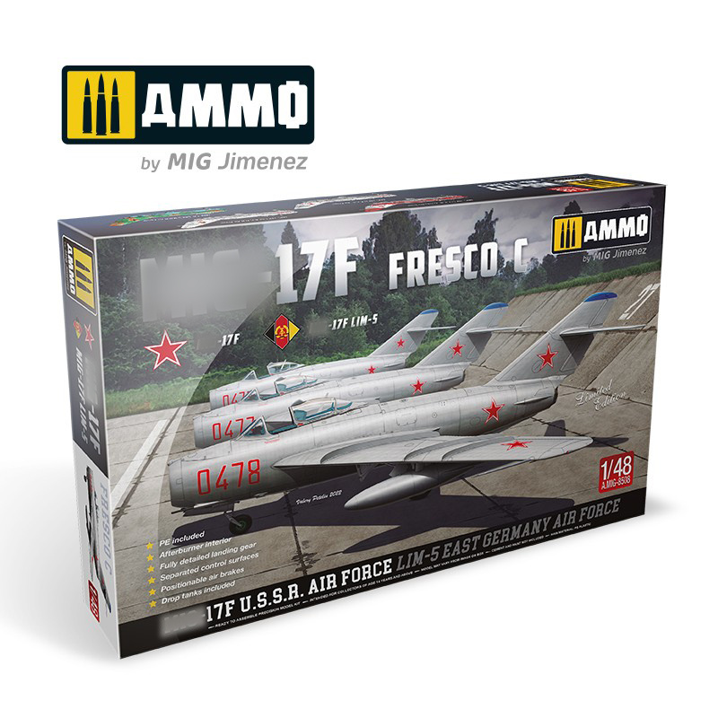 AMIG8508 Ammo Mig 1/48 M-17F/LIM-5 fighter, U.S.S.R.-G.D.R.
