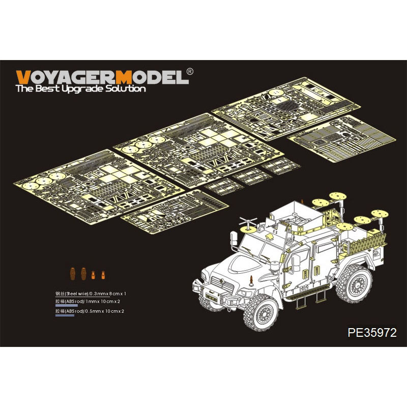 PE35972 Voyager Model 1/35 Photo Etching for Modern British Husky T.S.V. Basic
