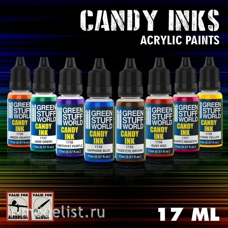 9568 Green Stuff World Set of acrylic paints 