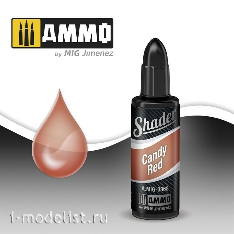 AMIG0868 Ammo Mig Acrylic paint CANDY RED SHADER