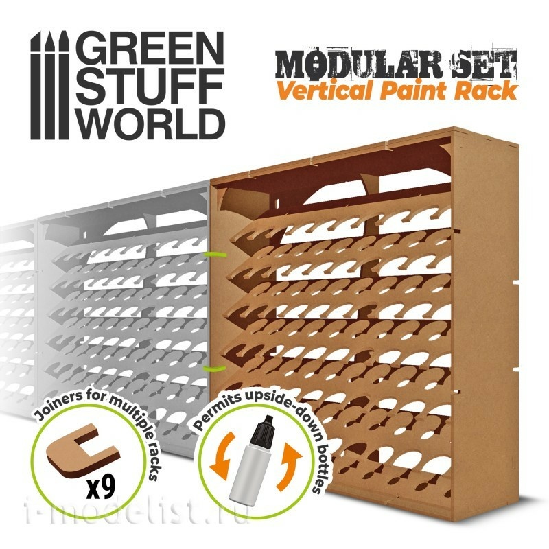 10559 Green Stuff World Scale Paint Rack - VERTICAL / Scale Paint Rack - VERTICAL