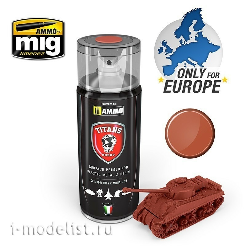TTH113 Ammo Mig TITANS HOBBY: RUST BASE MATT PRIMER