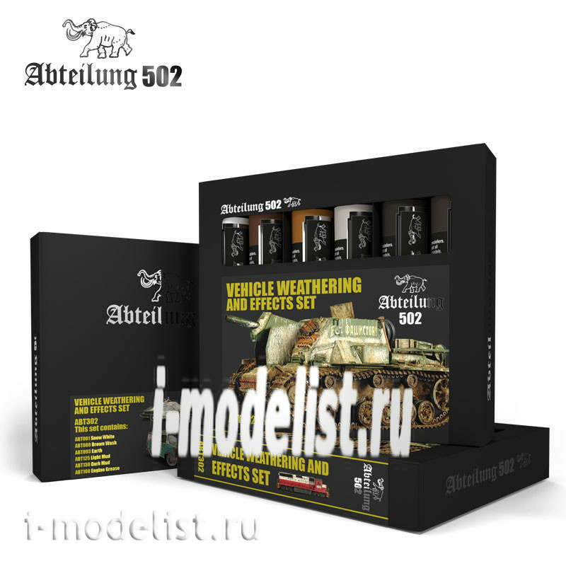 ABT302 Abteilung 502 paint Set Vehicle Weathering and Effects Set