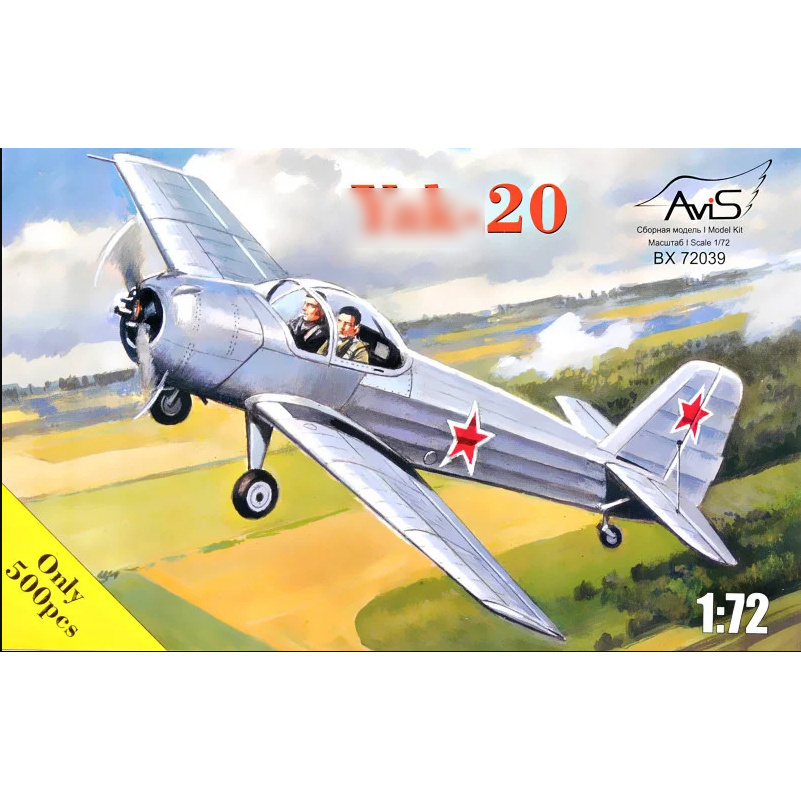 72039 Avis 1/72 Yakovlev Type 20 training aircraft