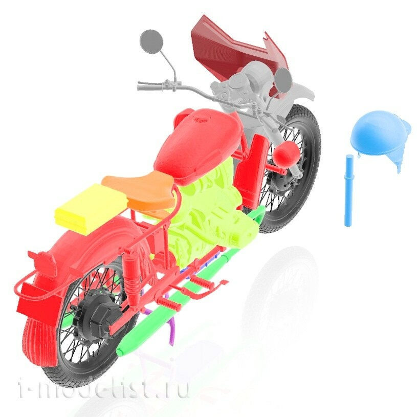 DMS-35051 ДМС 1/35 Специальный патрульный мfromоцикл М-67-36