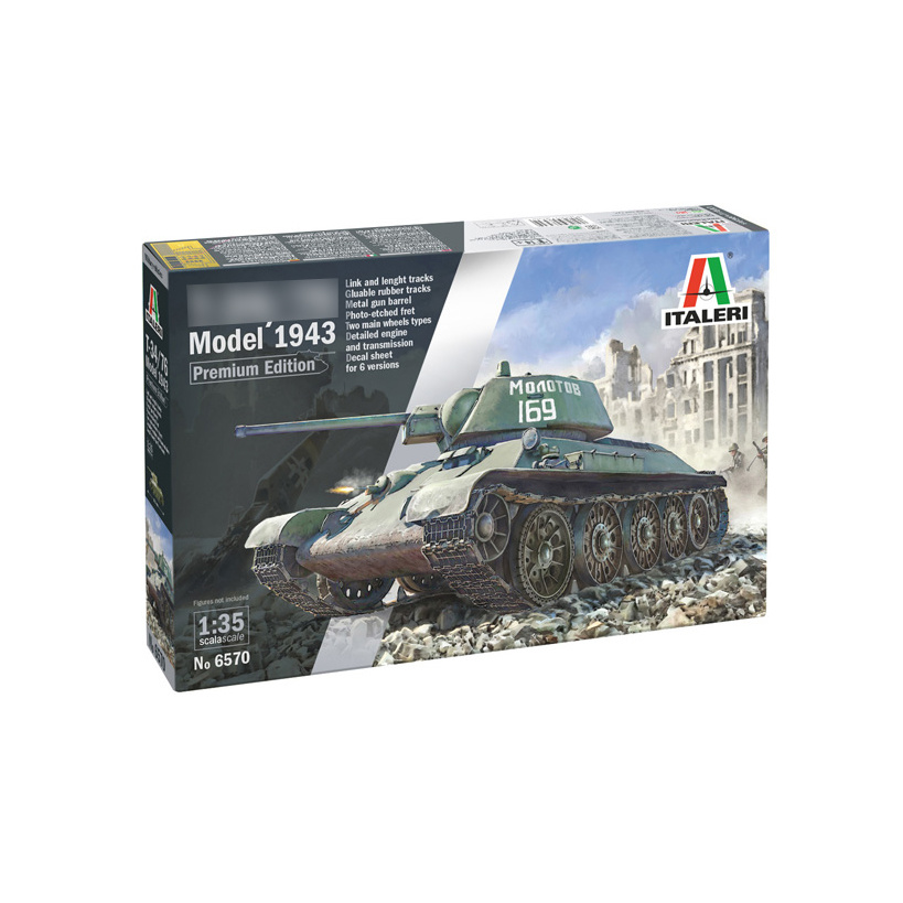 6570 Italeri 1/35 Soviet Tank 34/76 Model 1943 Early Version - Premium Edition