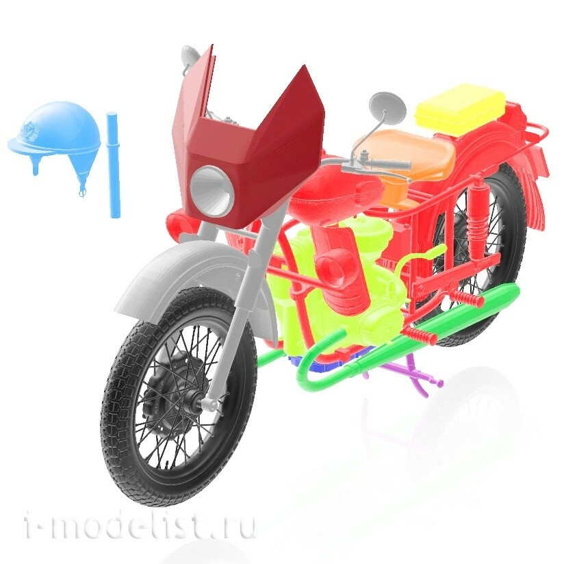 DMS-35051 ДМС 1/35 Специальный патрульный мfromоцикл М-67-36