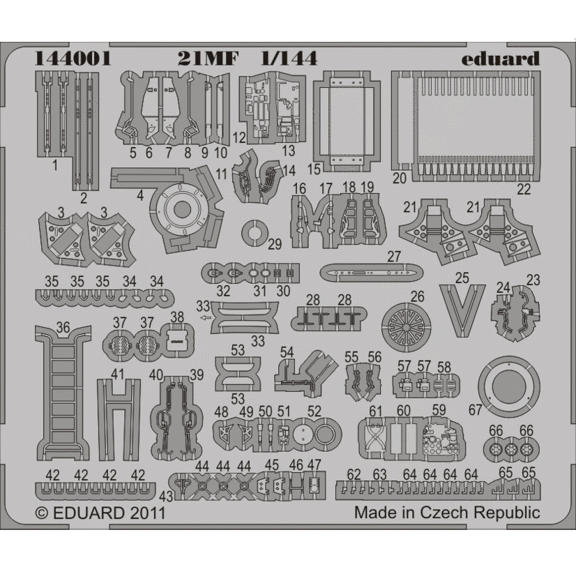 144001 Eduard 1/144 Photo Etching for MiGG-21MF