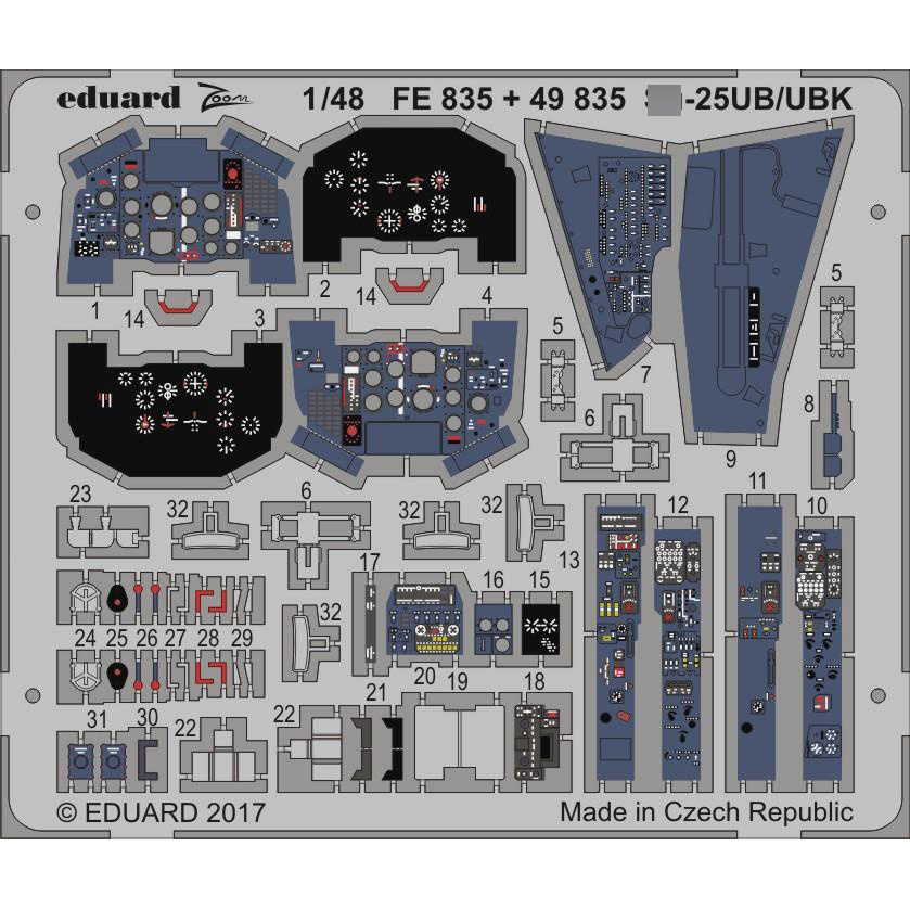 FE835 Edward 1/48 photo-Etching С-25UB/UBK
