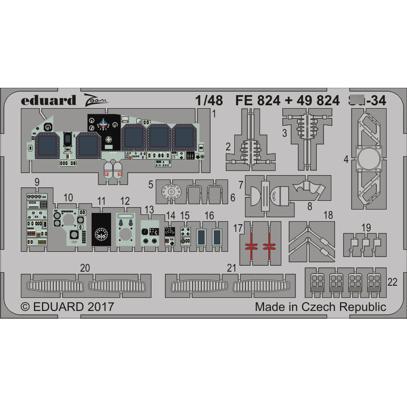 FE824 Edward 1/48 photo-Etching С-34