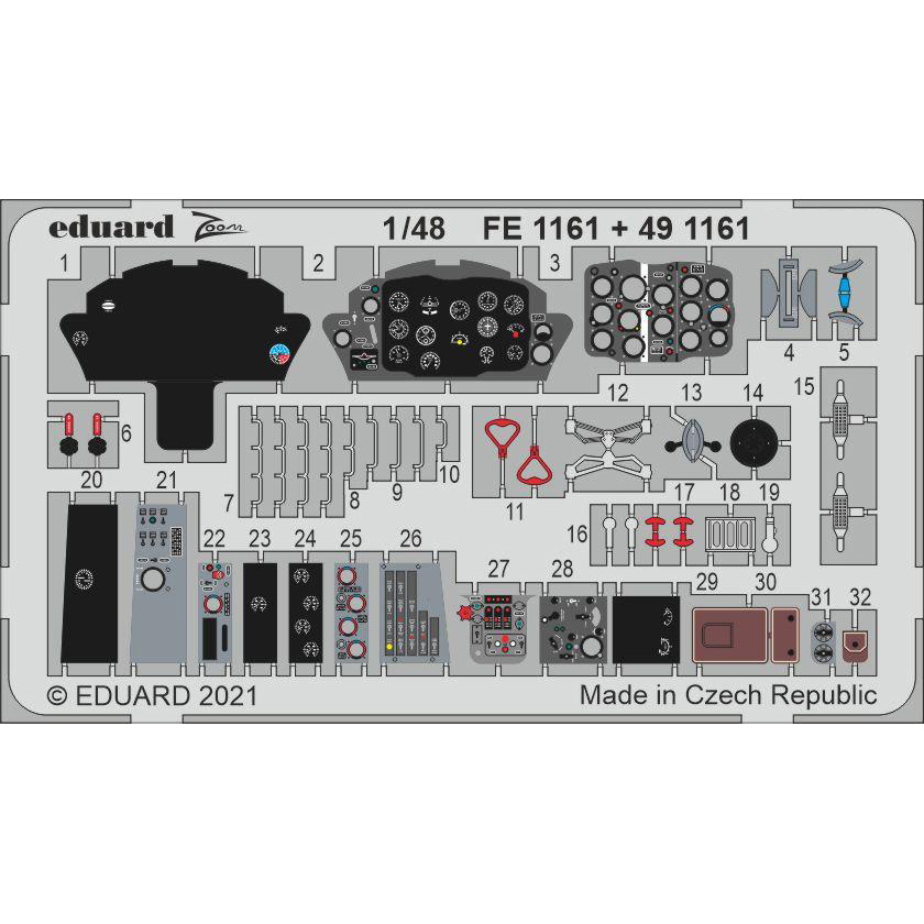 FE1161 Eduard 1/48 Photo Etching for MiGG-15