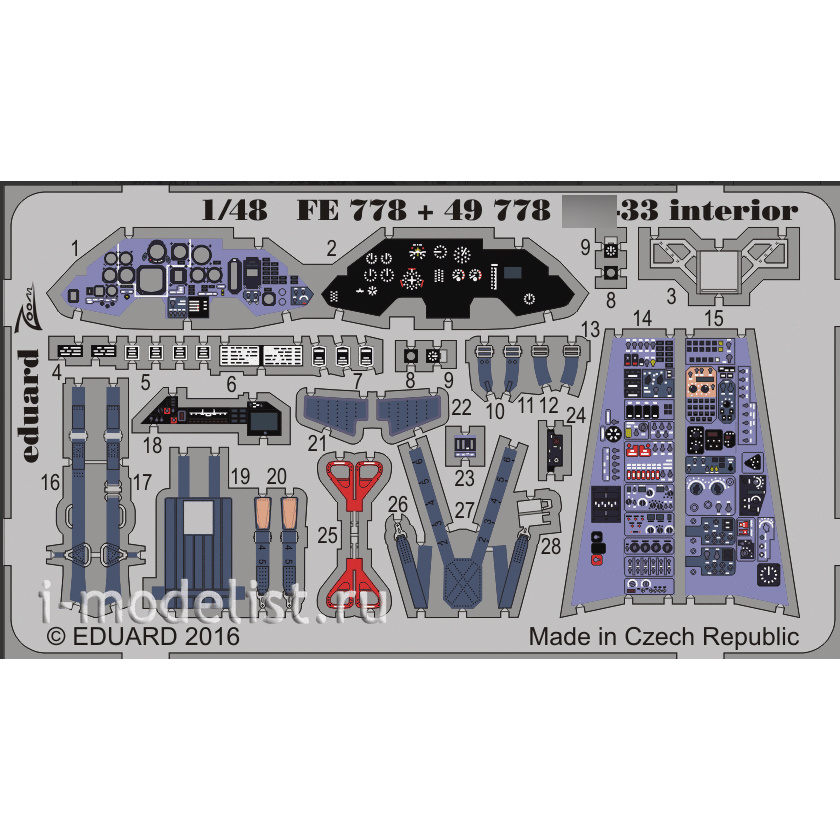 49778 Eduard photo Etching for 