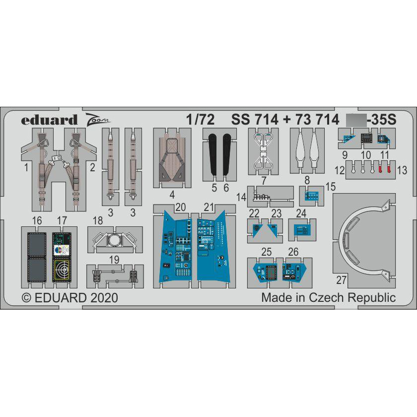 73714 Eduard 1/72 Photo Etching for С-35S