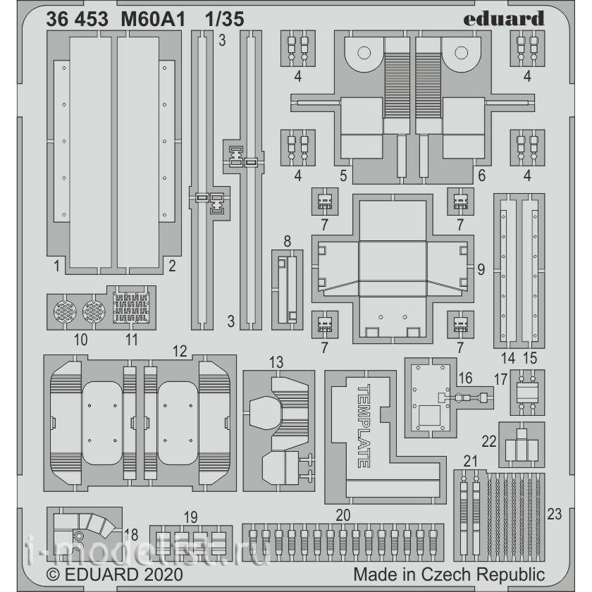 36453 Eduard 1/35 Photo Etching for M60A1