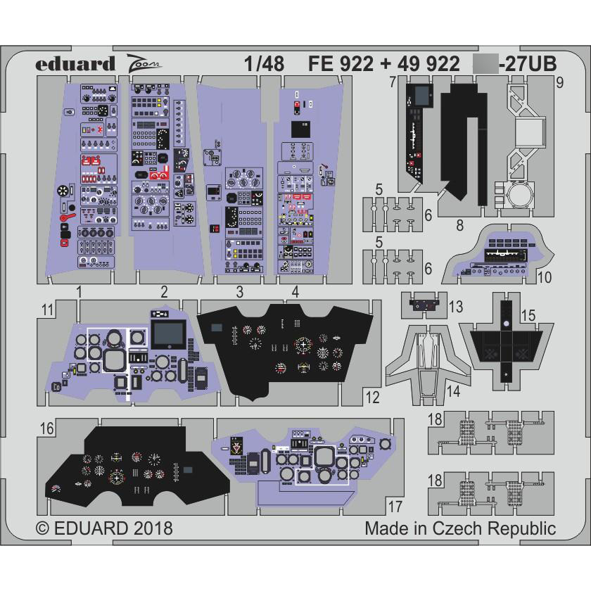 49922 Eduard 1/48 Photo etching for С-27UB interior