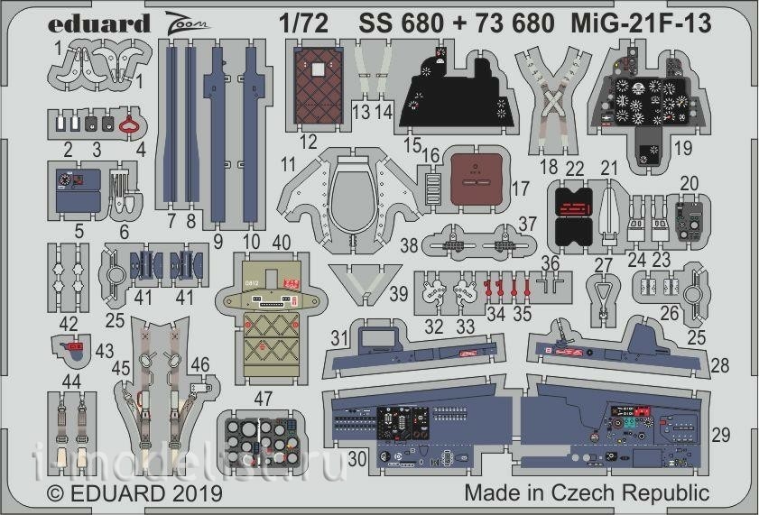 73680 Eduard photo Etching for 