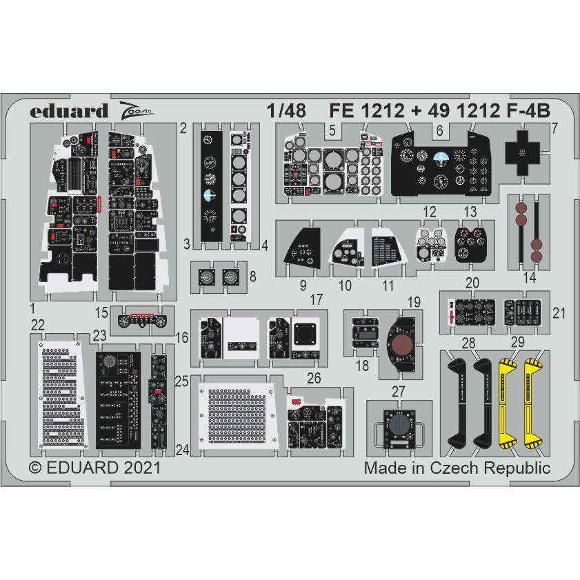 FE1212 Eduard 1/48 Photo Etching for F-4B