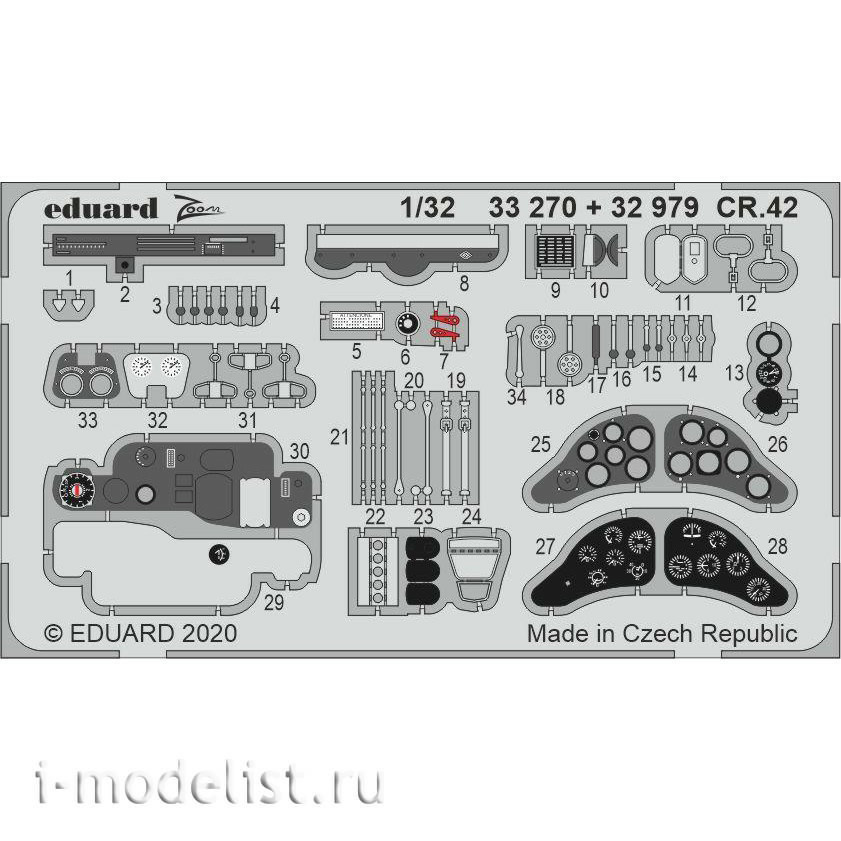 32979 Eduard Photo Etching for CR. 42