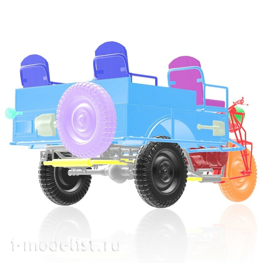 DMS-35053 ДМС 1/35 Трёхколёсный мfromоцикл Belgian M12 T3 Tricar