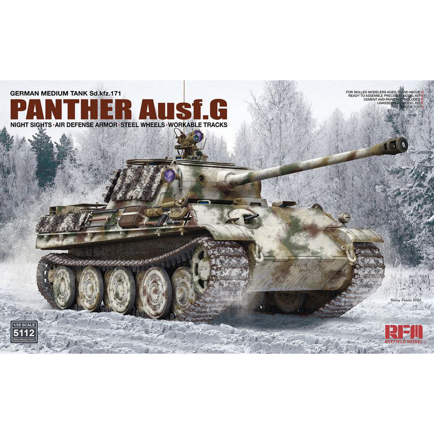 RM-5112 Rye Field Model 1/35 Танк Sd.Kfz.171 Panther G с прибором ночного видения
