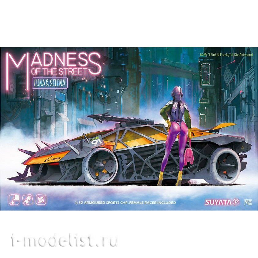 T28MS-001 Suyata 1/32 Scale Model MADNESS OF THE STREET LUNA & SELENA (with action figure)