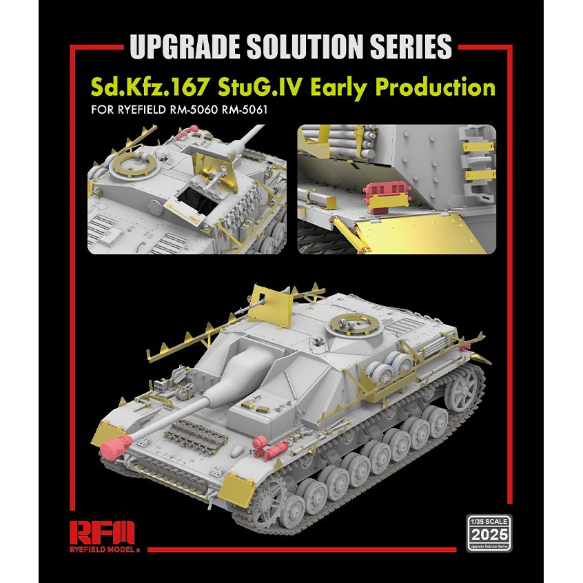 RM-2025 Rye Field Model 1/35 Upgrade Kit for Sd.Kfz.167 StuG.IV Early Production