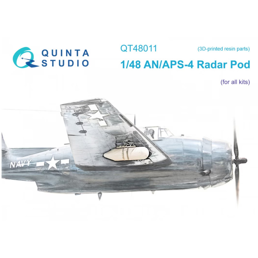 QT48011 Quinta Studio 1/48 Внешний контейнер радара AN/APS-4 (для allх моделей)