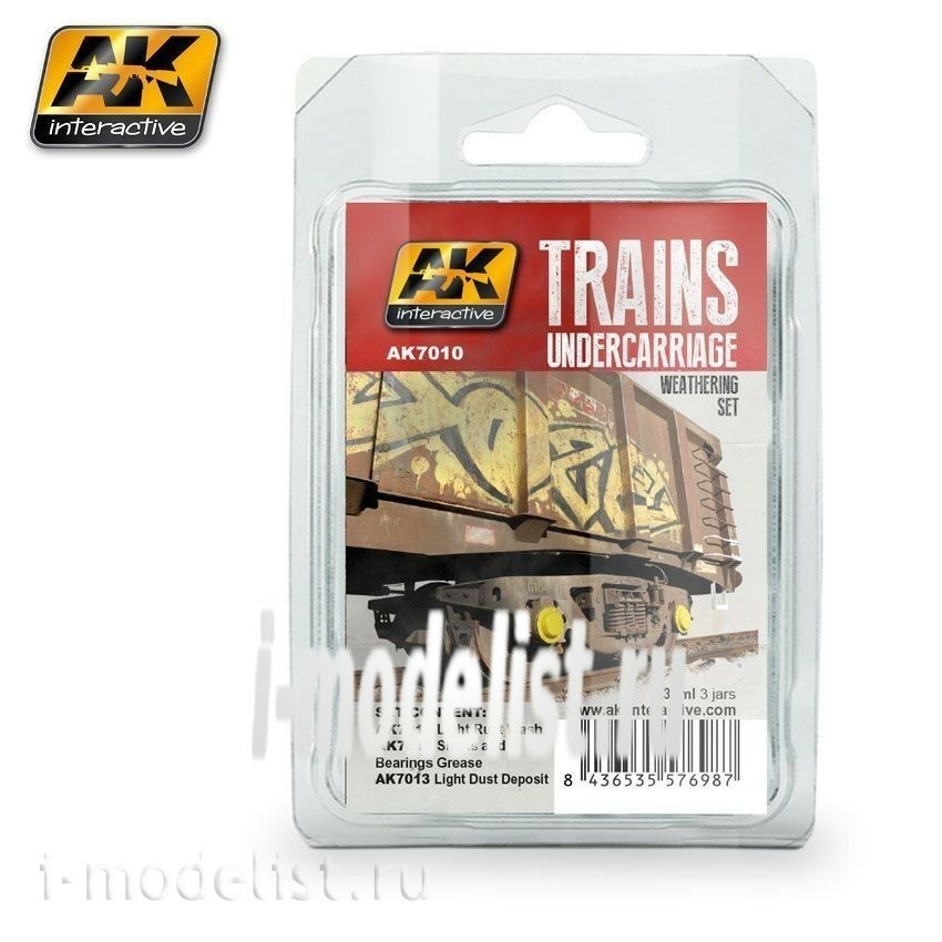 AK7010 AK Interactive Trains Weathering Set Vol. 2 (set of three colors)