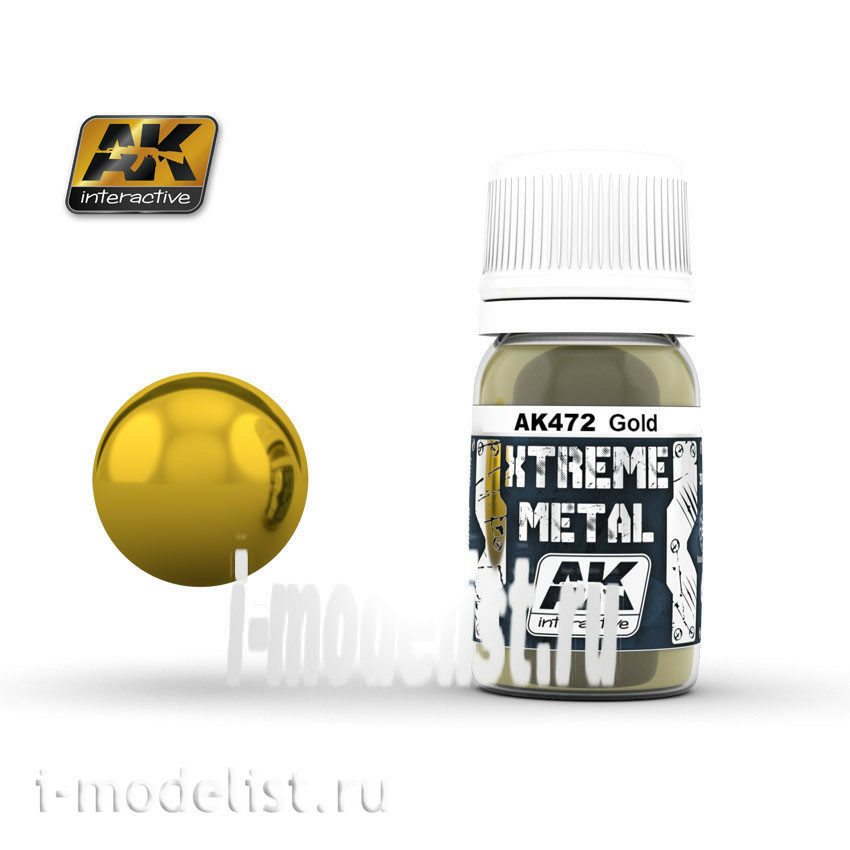 AK472 AK Interactive XTREME METAL GOLD (metallic gold)