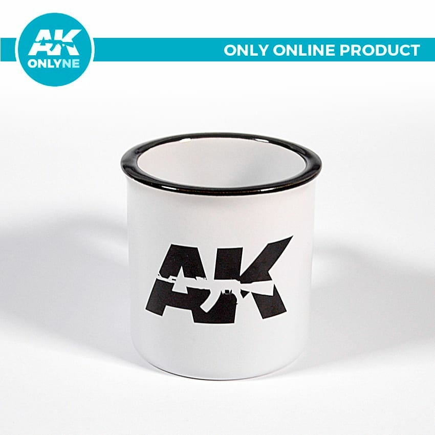 AK908C AK Interactive White ceramic mug with AK LOGO / AK LOGO WHITE CERAMIC MUG