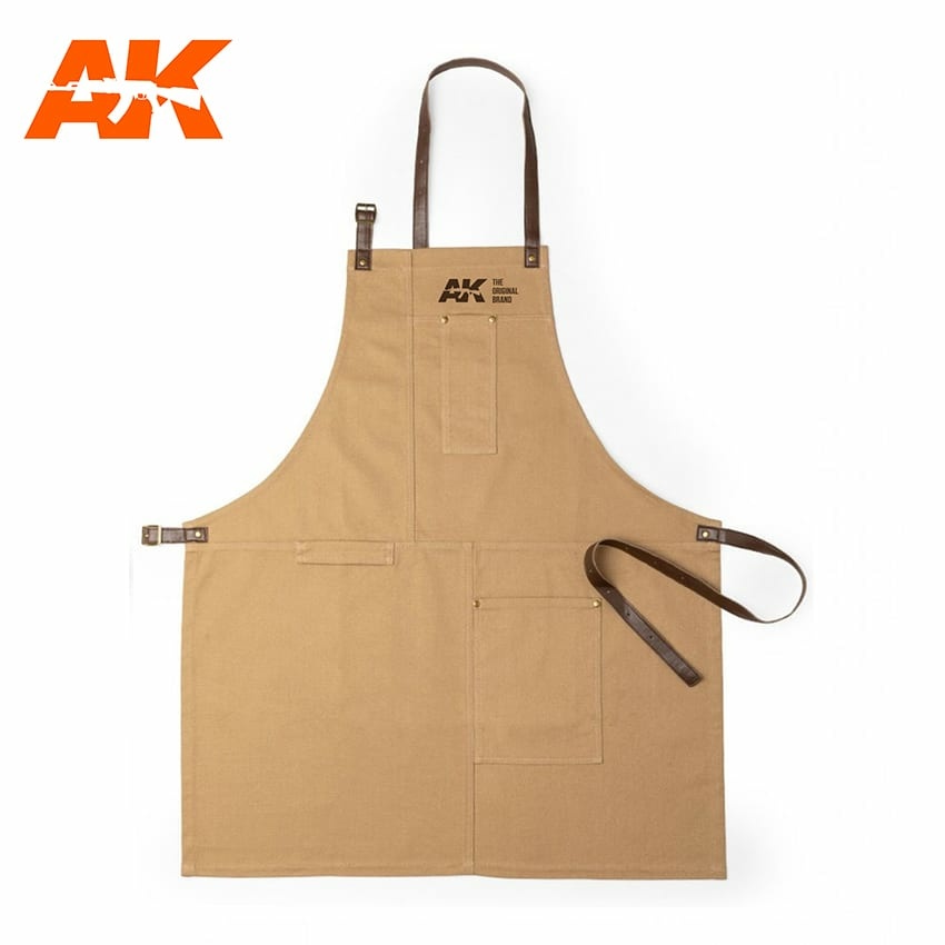 AK9201 AK Interactive Branded Brown Apron / AK OFFICIAL APRON CAMEL