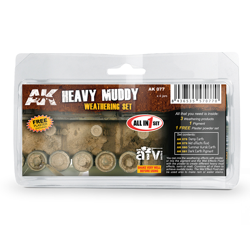 AK077 AK Interactive Heavy Muddy Set