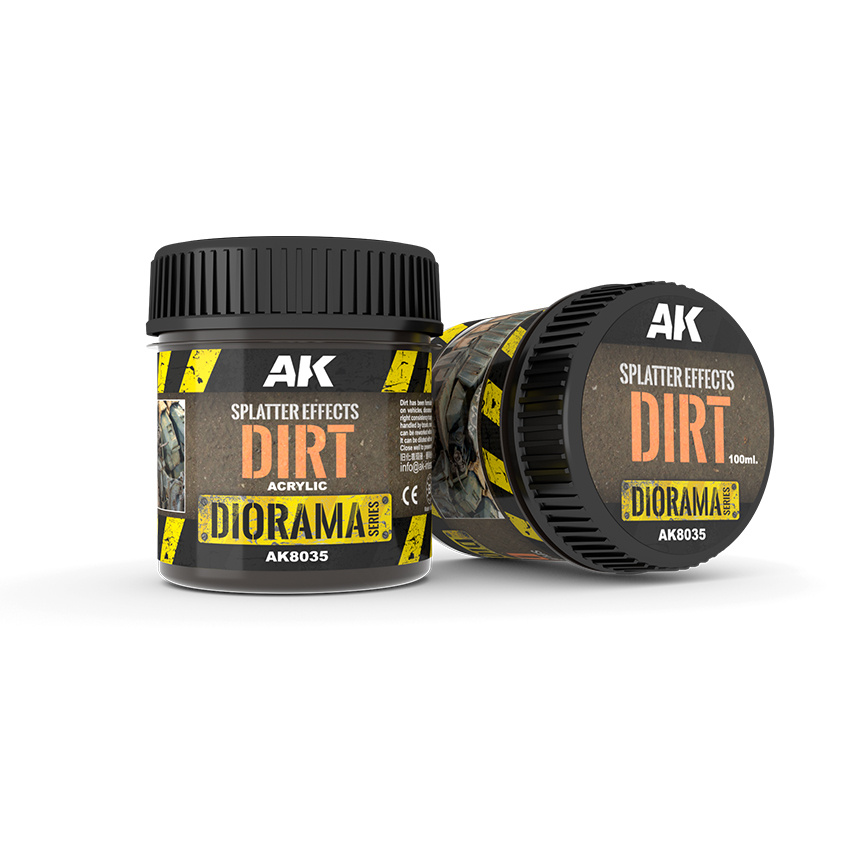 AK8035 AK Interactive 100ml Dirt Splatter Effects (the Effect of spray, dirt)