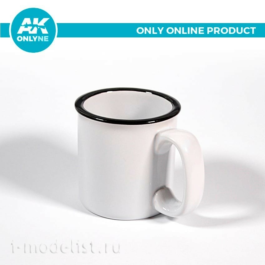 AK908C AK Interactive White ceramic mug with AK LOGO / AK LOGO WHITE CERAMIC MUG