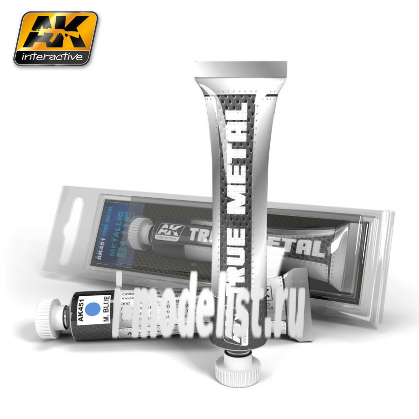AK451 AK Interactive TRUE METAL METALIC BLUE (real metal, metallic blue)