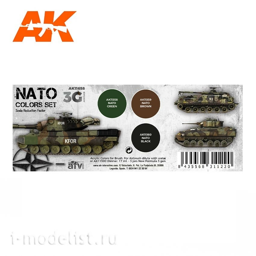 AK11658 AK Interactive Paint set 
