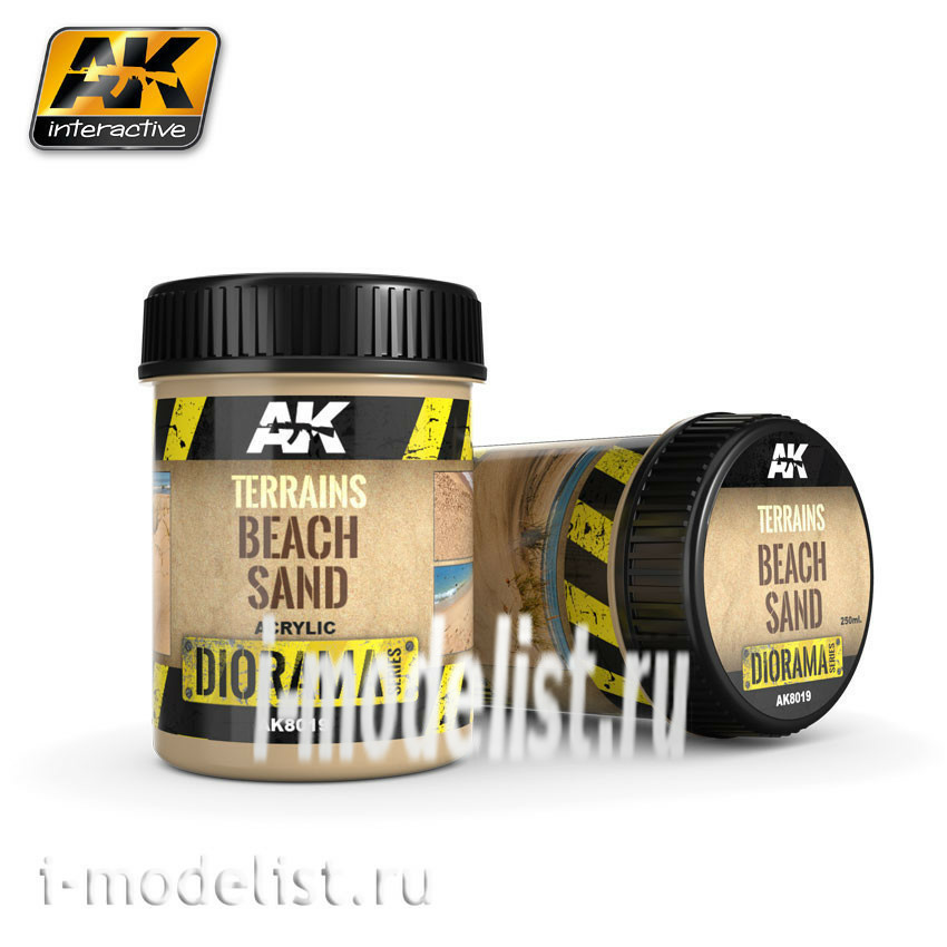 AK8019 AK Interactive Terrains Beach Sand 250ml (Beach)