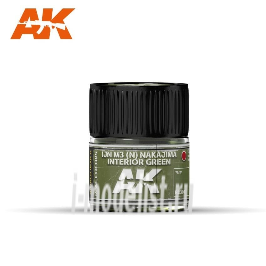 RC307 AK Interactive acrylic paint IJN M3 (N) NAKAJIMA Interior Green 10ml