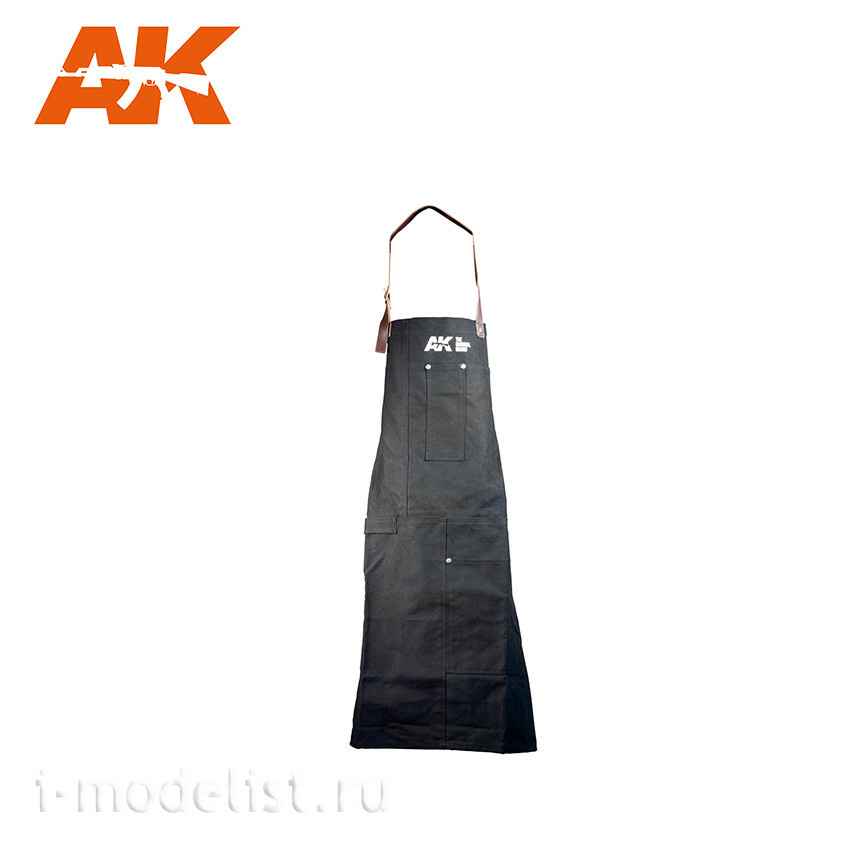 AK9200 AK Interactive Branded Black Apron / AK OFFICIAL APRON BLACK