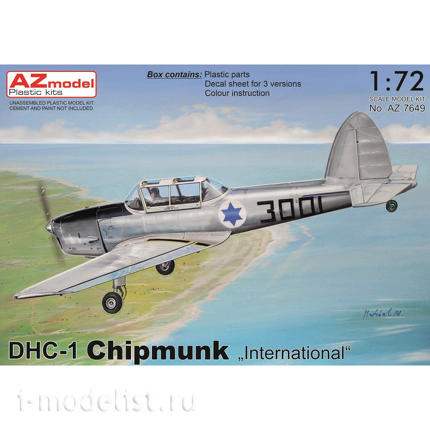 AZ7649 AZModel 1/72 DHC-1 Chipmunk 