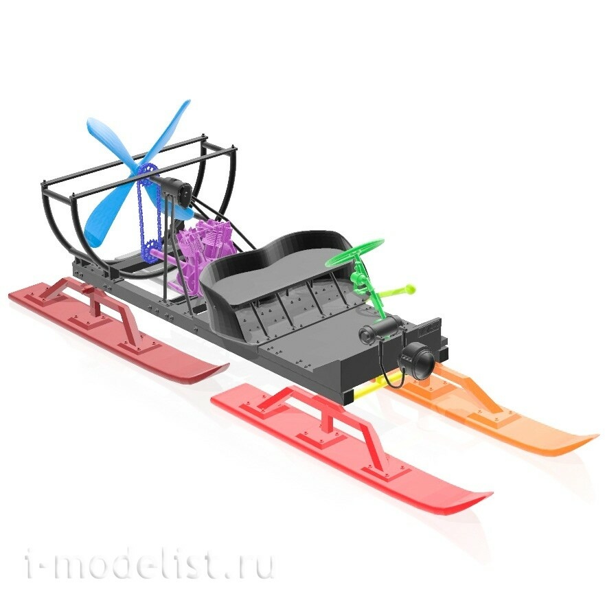DMS-35054 ДМС 1/35 Аэросани Le traîneau à hélice de M. Nivert (Мfromорныя Сани г-на Ниверта)
