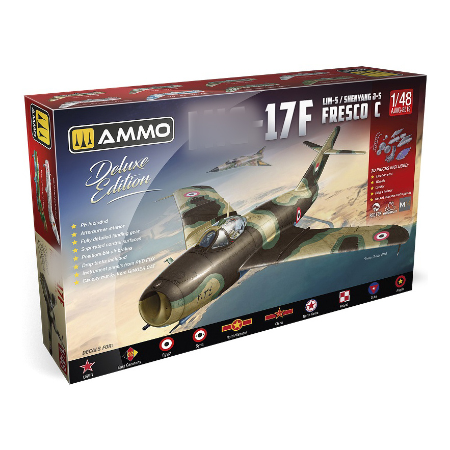 AMIG8519 Ammo Mig 1/48 Советский истребитель MiGG-17F/LIM-5/Shenyang J-5 DELUXE EDITION