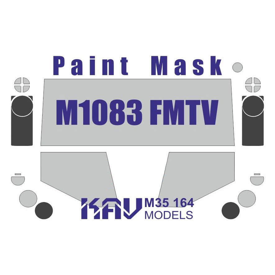 M35 164 KAV models 1/35 Окрасочная маска для модели M1083 FMTV (Т$ач)