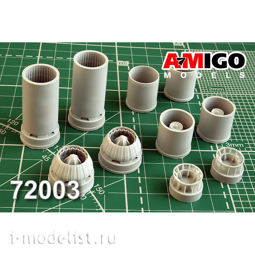 AMG72003 Amigo Models 1/72 HPA and jet nozzle of the RD-7M engine
