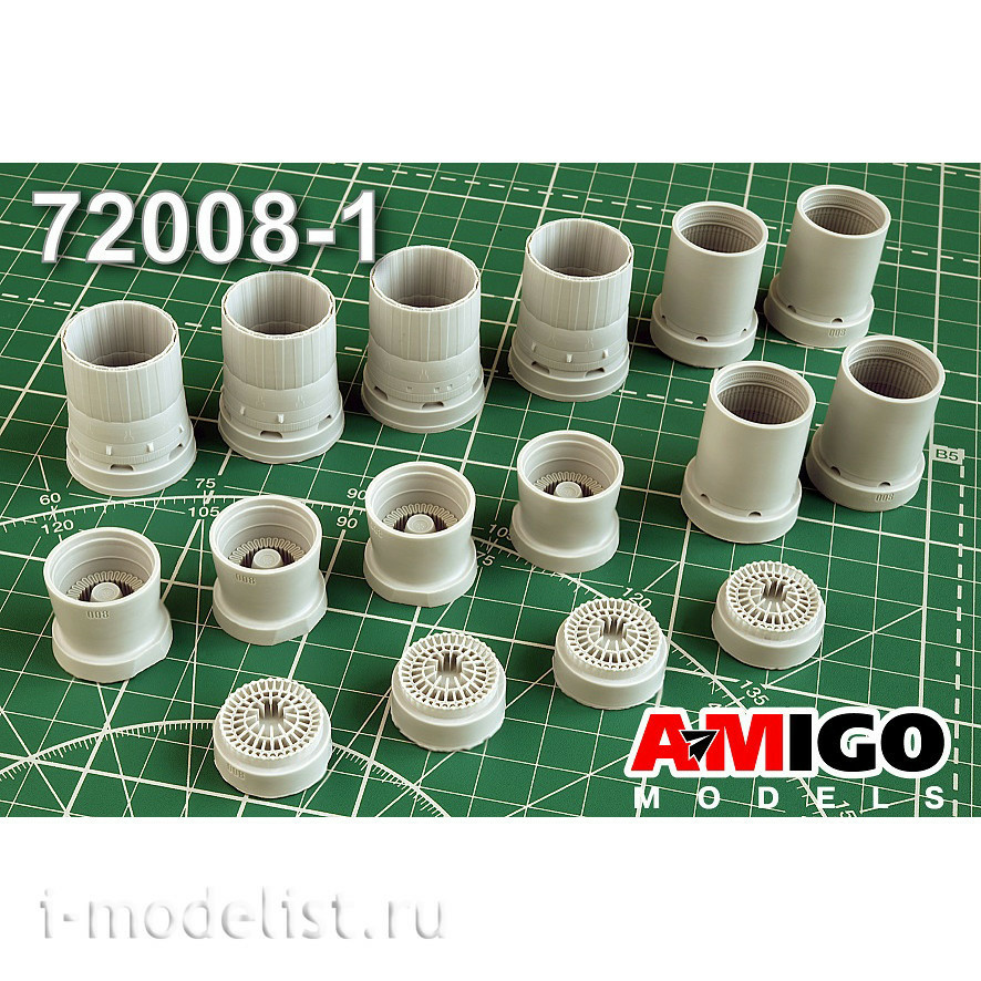 AMG72008-1 Amigo Models 1/72 Tu-160 Jet nozzles of the NK-32 engine