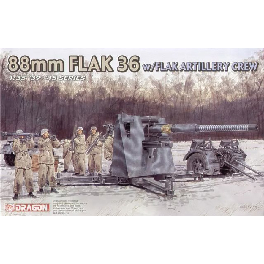 1/35 Dragon 6260 88mm Flak 36 w/Flak Artillery Crew