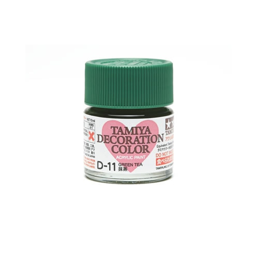 76611 Tamiya Акриловая краска DECORATION D-11 Green Tea (зелёный чай)