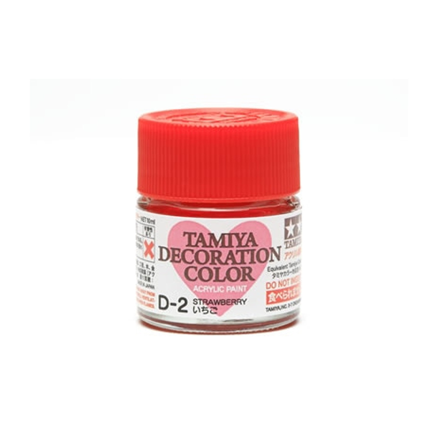 76602 Tamiya Акриловая краска DECORATION D-2 Strawberry (клубничный)