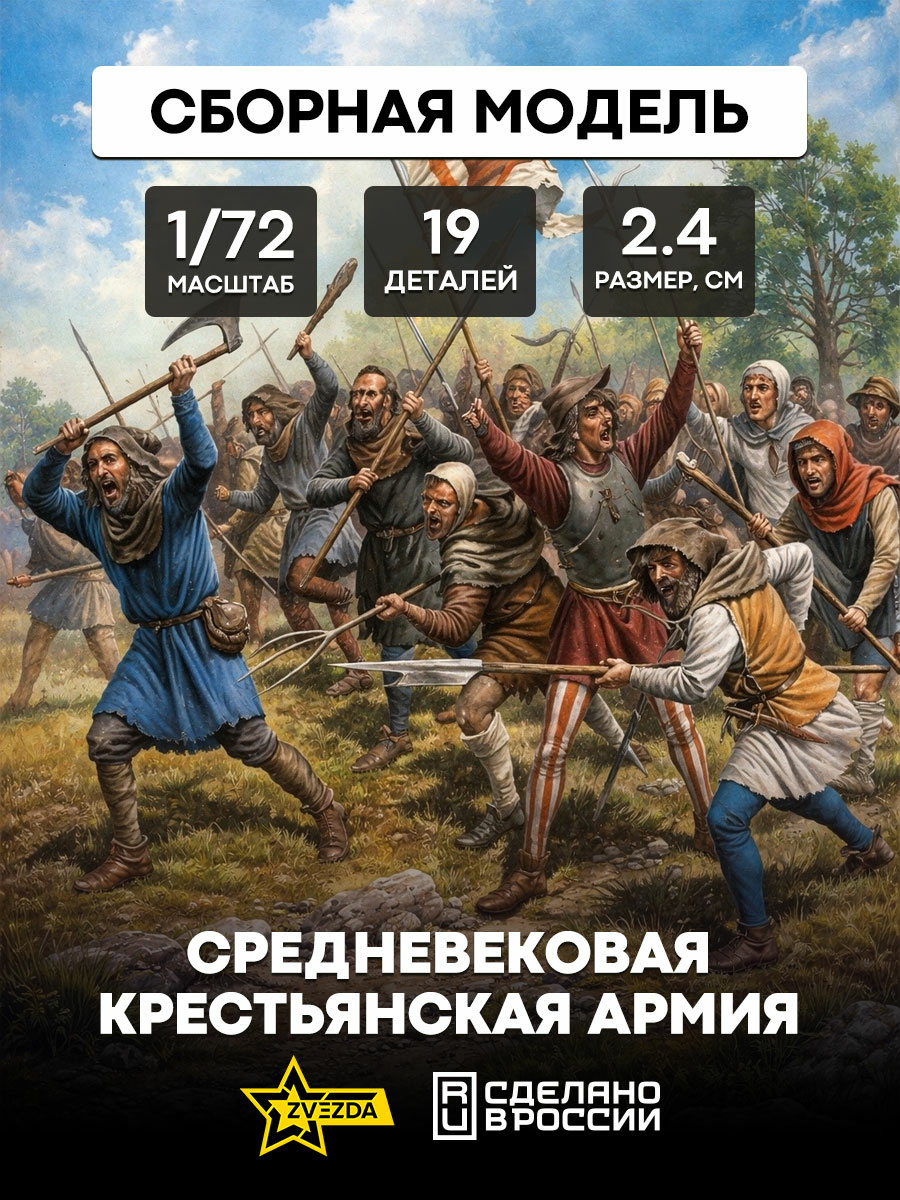 8059 Zvezda 1/72 Peasant army